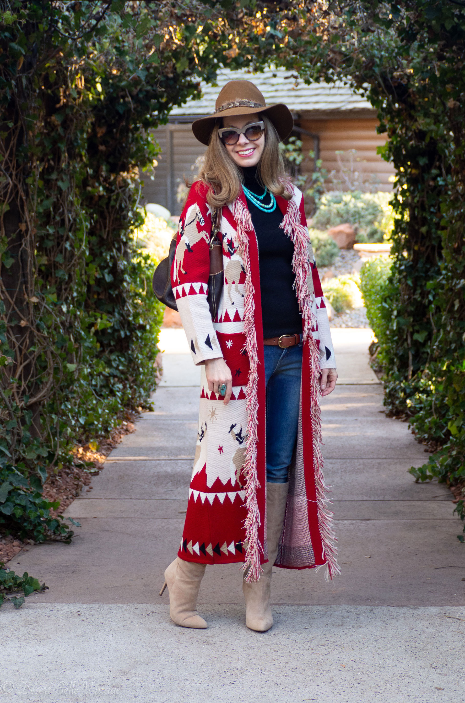 Channeling My Inner Cowgirl In Hayley Menzies Statement Knitwear ...